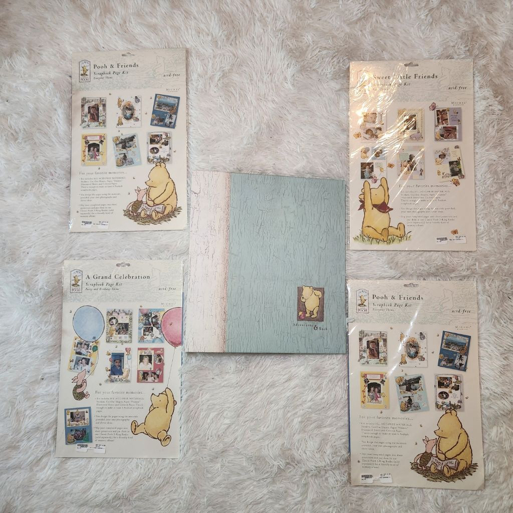 Classic Pooh Michel & Co Winnie The Pooh Scrapbook Lot